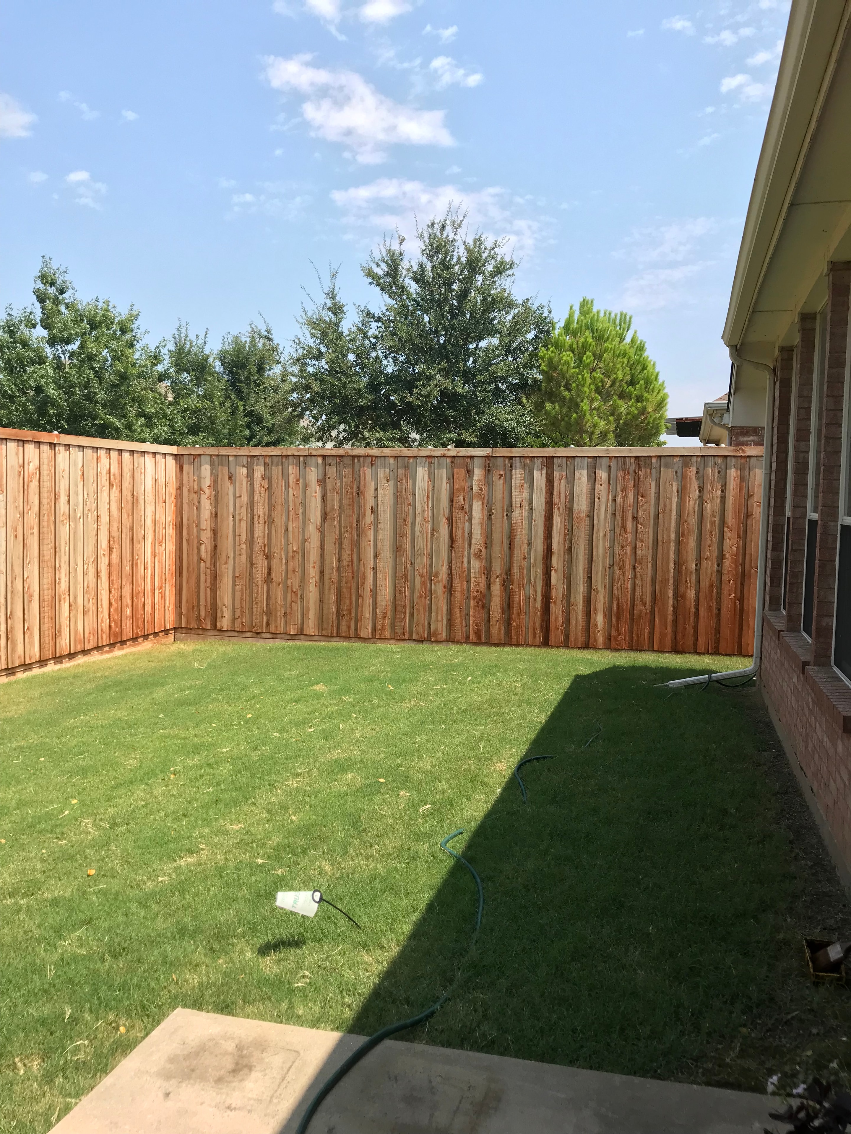 Wood surface before professional staining treatment