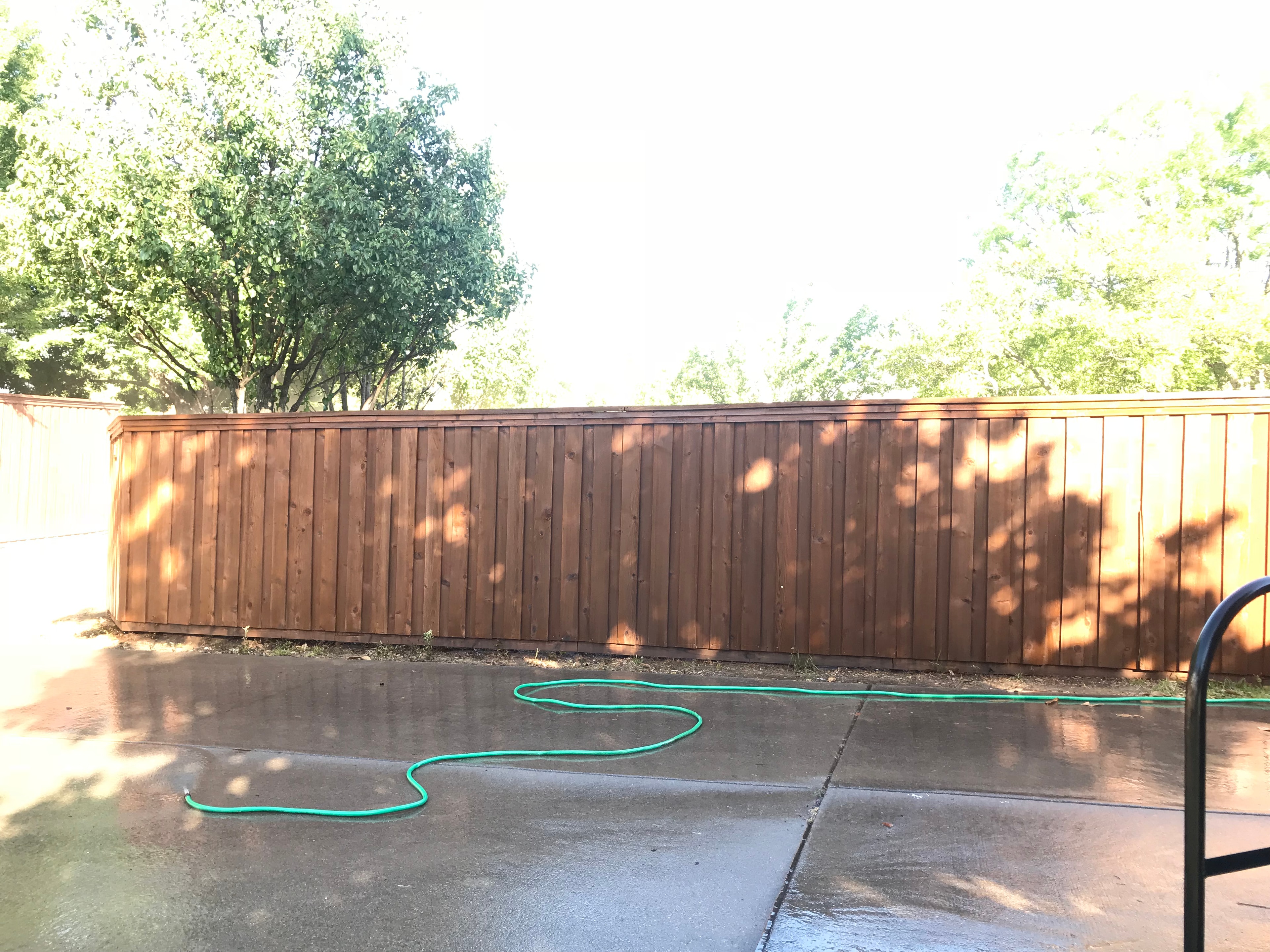 Wood surface after WeStainwood professional staining — stunning transformation