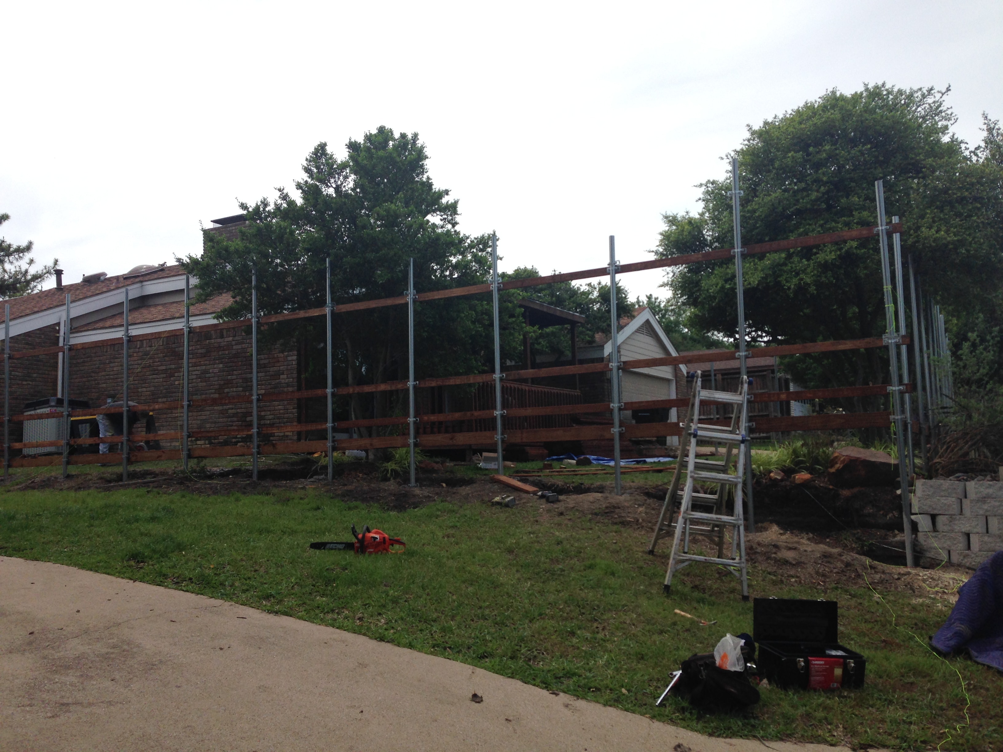 Reinforced Privacy Fence — Allen (Under Construction)